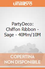 PartyDeco: Chiffon Ribbon - Sage - 40Mm/10M giochi