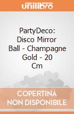 PartyDeco: Disco Mirror Ball - Champagne Gold - 20 Cm giochi