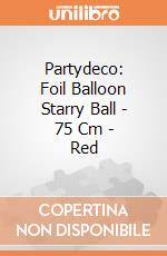 Partydeco: Foil Balloon Starry Ball - 75 Cm - Red giochi