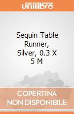 Sequin Table Runner, Silver, 0.3 X 5 M giochi
