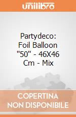 Partydeco: Foil Balloon ''50'' - 46X46 Cm - Mix giochi