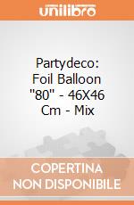 Partydeco: Foil Balloon ''80'' - 46X46 Cm - Mix giochi