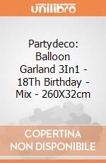 Partydeco: Balloon Garland 3In1 - 18Th Birthday - Mix - 260X32cm giochi