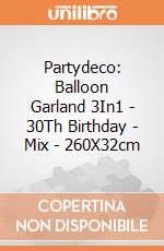 Partydeco: Balloon Garland 3In1 - 30Th Birthday - Mix - 260X32cm giochi