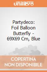 Partydeco: Foil Balloon Butterfly - 69X69 Cm, Blue giochi