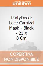 PartyDeco: Lace Carnival Mask - Black - 21 X 8 Cm giochi