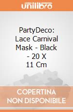 PartyDeco: Lace Carnival Mask - Black - 20 X 11 Cm giochi