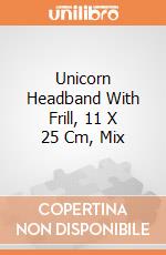 Unicorn Headband With Frill, 11 X 25 Cm, Mix giochi