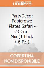 PartyDeco: Papierowe Plates Safari - 23 Cm - Mix (1 Pack / 6 Pz.) giochi
