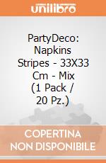 PartyDeco: Napkins Stripes - 33X33 Cm - Mix (1 Pack / 20 Pz.) giochi