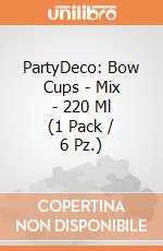 PartyDeco: Bow Cups - Mix - 220 Ml (1 Pack / 6 Pz.) giochi