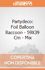 Partydeco: Foil Balloon Raccoon - 59X39 Cm - Mix giochi