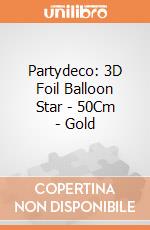 Partydeco: 3D Foil Balloon Star - 50Cm - Gold giochi