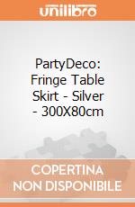 PartyDeco: Fringe Table Skirt - Silver - 300X80cm giochi