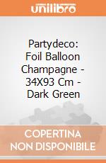 Partydeco: Foil Balloon Champagne - 34X93 Cm - Dark Green giochi