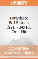 Partydeco: Foil Balloon Drink - 34X100 Cm - Mix giochi