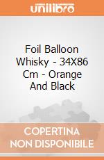 Foil Balloon Whisky - 34X86 Cm - Orange And Black giochi