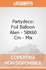 Partydeco: Foil Balloon Alien - 58X60 Cm - Mix giochi