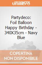 Partydeco: Foil Balloon Happy Birthday - 340X35cm - Navy Blue giochi