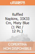Ruffled Napkins, 33X33 Cm, Misty Blue (1 Pkt / 12 Pc.) giochi