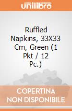 Ruffled Napkins, 33X33 Cm, Green (1 Pkt / 12 Pc.) giochi