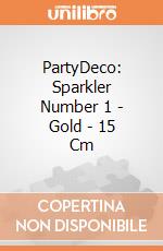 PartyDeco: Sparkler Number 1 - Gold - 15 Cm giochi