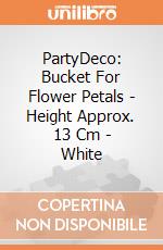 PartyDeco: Bucket For Flower Petals - Height Approx. 13 Cm - White giochi