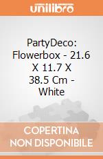 PartyDeco: Flowerbox - 21.6 X 11.7 X 38.5 Cm - White giochi