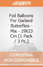 Foil Balloons For Garland Butterflies - Mix - 19X23 Cm (1 Pack / 3 Pz.) giochi