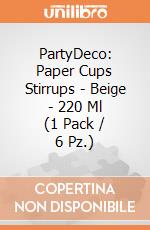 Paper Cups Stirrups, Beige, 220 Ml (1 Pkt / 6 Pc.) giochi
