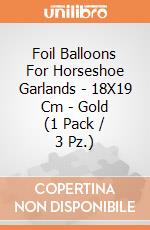 Foil Balloons For Horseshoe Garlands - 18X19 Cm - Gold (1 Pack / 3 Pz.) giochi