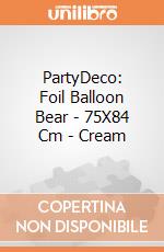 Partydeco: Foil Balloon Bear - 75X84 Cm, Cream giochi