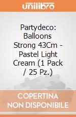 Partydeco: Balloons Strong 43Cm - Pastel Light Cream (1 Pack / 25 Pz.) giochi