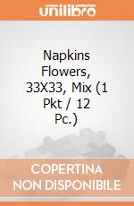 Napkins Flowers, 33X33, Mix (1 Pkt / 12 Pc.) giochi