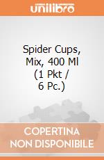 Spider Cups, Mix, 400 Ml (1 Pkt / 6 Pc.) giochi