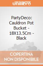 PartyDeco: Cauldron Pot Bucket - 18X13.5Cm - Black giochi