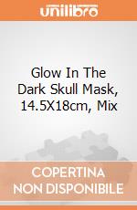 Glow In The Dark Skull Mask, 14.5X18cm, Mix giochi