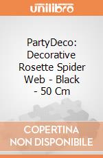 Decorative Rosette Spider Web, Black, 50 Cm giochi