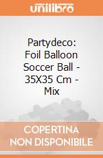 Partydeco: Foil Balloon Soccer Ball - 35X35 Cm - Mix giochi