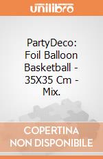 Partydeco: Foil Balloon Basketball - 35X35 Cm, Mix. giochi