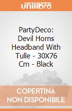Devil Horns Headband With Tulle, 30X76 Cm, Black giochi
