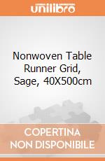 Nonwoven Table Runner Grid, Sage, 40X500cm giochi