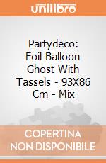 Partydeco: Foil Balloon Ghost With Tassels - 93X86 Cm - Mix giochi