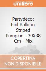 Partydeco: Foil Balloon Striped Pumpkin - 39X38 Cm - Mix giochi