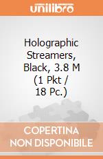 Holographic Streamers, Black, 3.8 M (1 Pkt / 18 Pc.) giochi