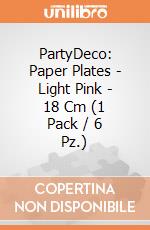 PartyDeco: Paper Plates - Light Pink - 18 Cm (1 Pack / 6 Pz.) giochi