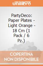 PartyDeco: Paper Plates - Light Orange - 18 Cm (1 Pack / 6 Pz.) giochi