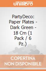 PartyDeco: Paper Plates - Dark Green - 18 Cm (1 Pack / 6 Pz.) giochi