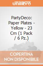 PartyDeco: Paper Plates - Yellow - 23 Cm (1 Pack / 6 Pz.) giochi