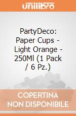 PartyDeco: Paper Cups - Light Orange - 250Ml (1 Pack / 6 Pz.) giochi